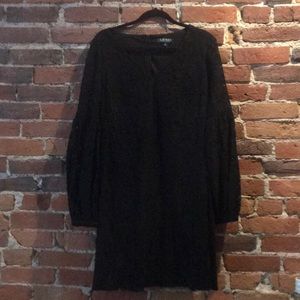 Ralph Lauren Bubble Sleeve Lace Dress